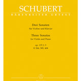 Schubert, F. - Three Violin Sonatas (D 384, 385, 408)