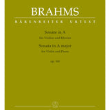 Brahms J. - Sonate pour violon en la majeur opus 100