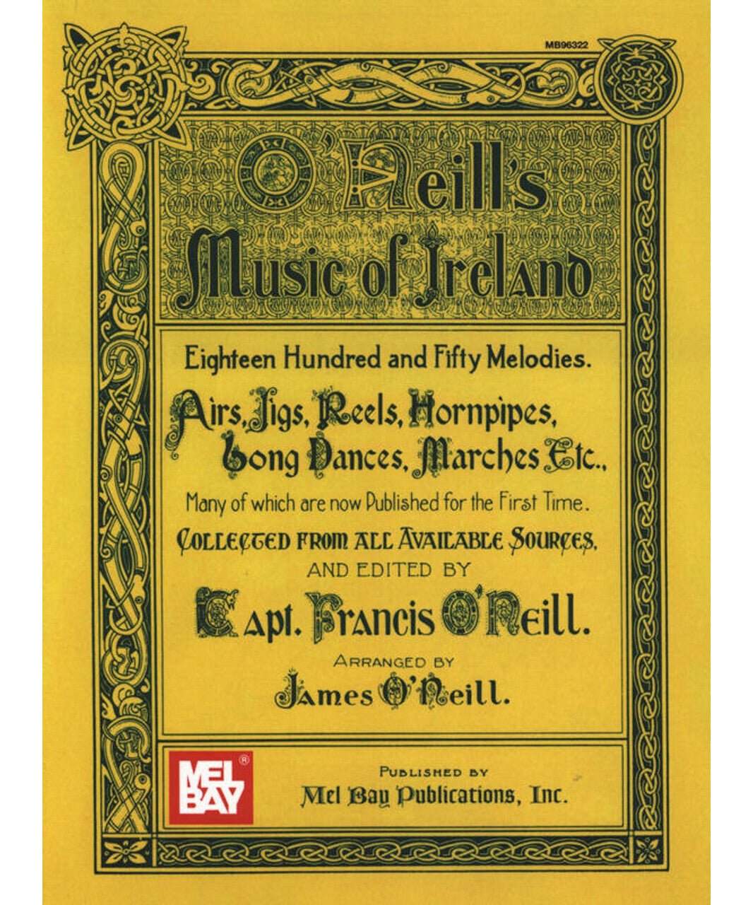 O'Neill's Music of Ireland - Eighteen Hundred and Fifty Melodies - Remenyi House of Music