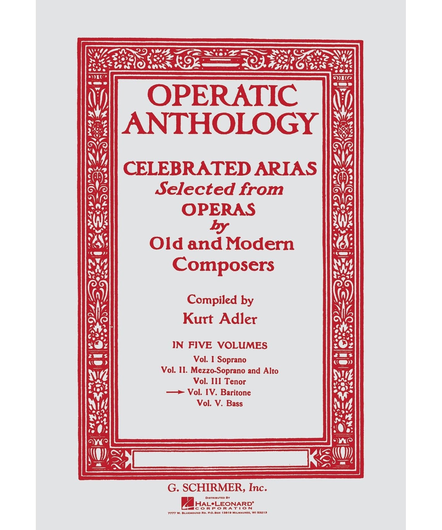 Operatic Anthology - Volume 4 - Remenyi House of Music