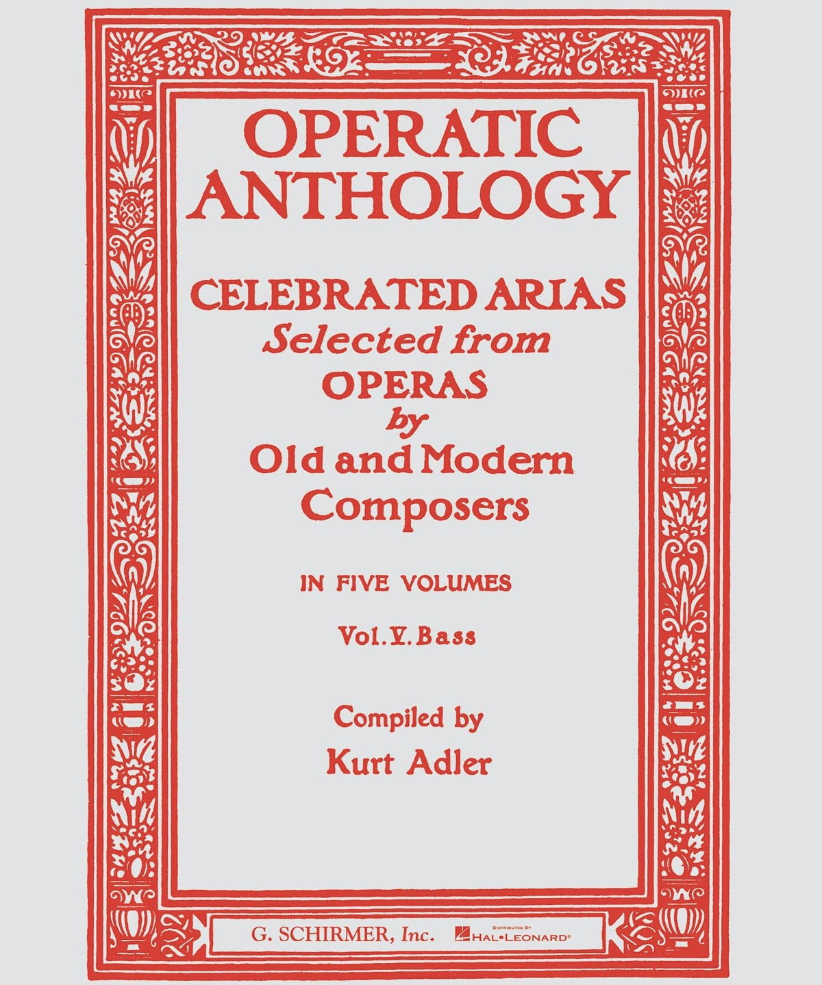 Operatic Anthology - Volume 5 - Remenyi House of Music