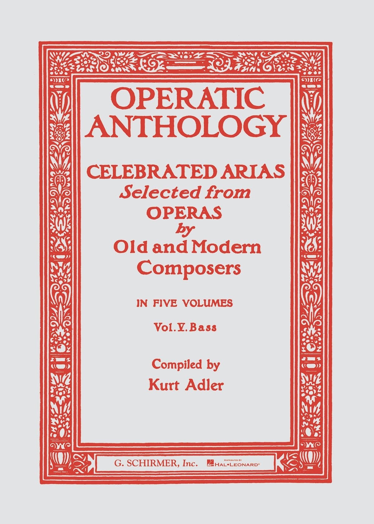 Operatic Anthology - Volume 5 - Remenyi House of Music