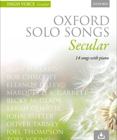 Oxford Solo Songs Secular - High Voice - Remenyi House of Music