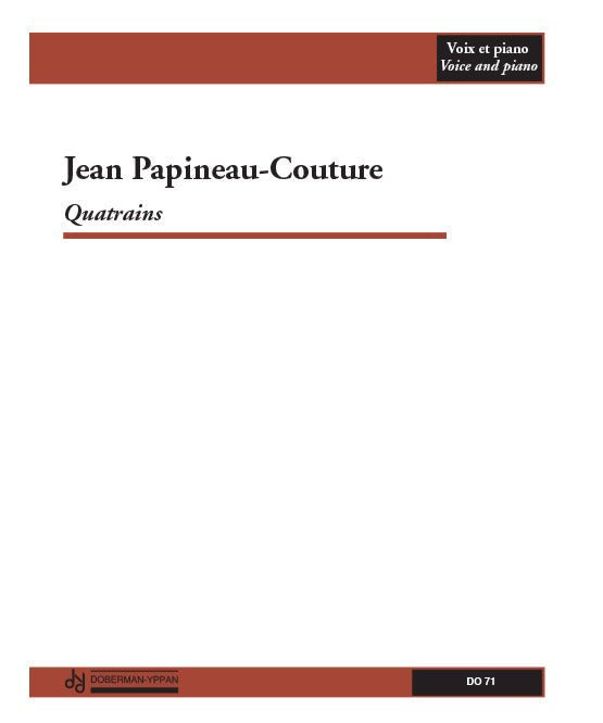 Papineau Couture J. - Quatrains - High - Remenyi House of Music