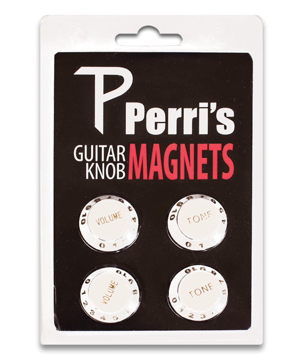 Perri S 4 Guitar Knob Fridge Magnets White - Remenyi House of Music