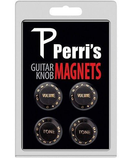 Perri's 4 Guitar Knob Fridge Magnets Black - Remenyi House of Music