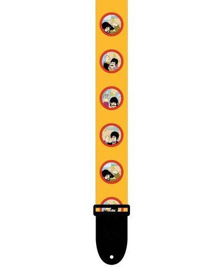 Perri's Leathers 2 Polyester Guitar Strap with Leather Ends the Beatles Yellow Submarine - Remenyi House of Music