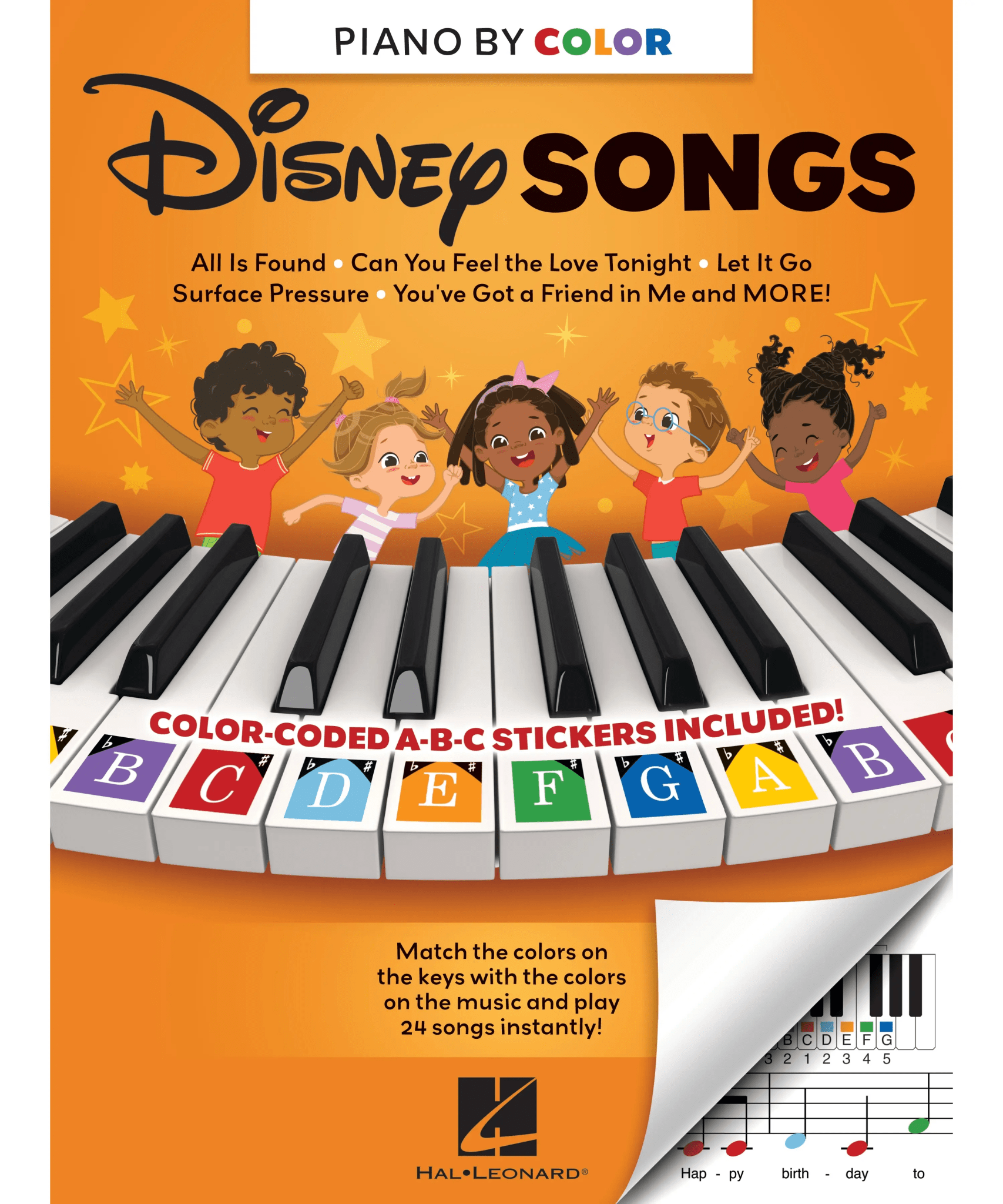 Piano by Colour - Disney Songs - Remenyi House of Music