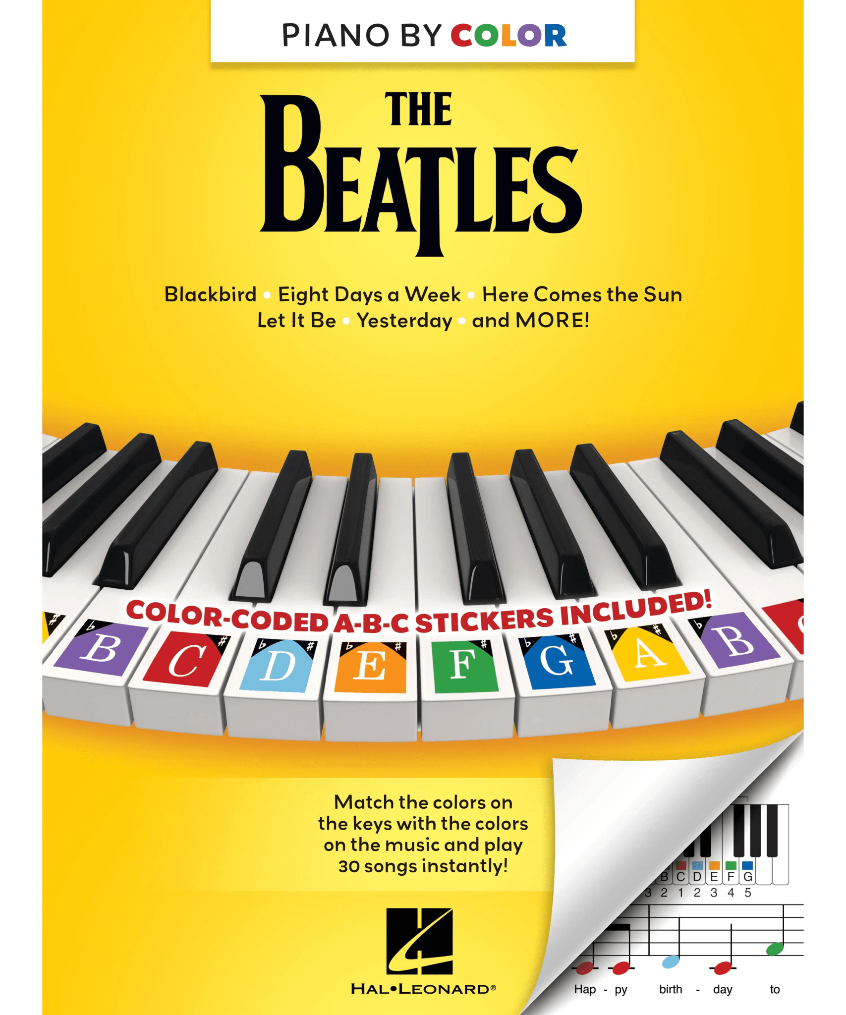Piano by Colour - The Beatles - Remenyi House of Music