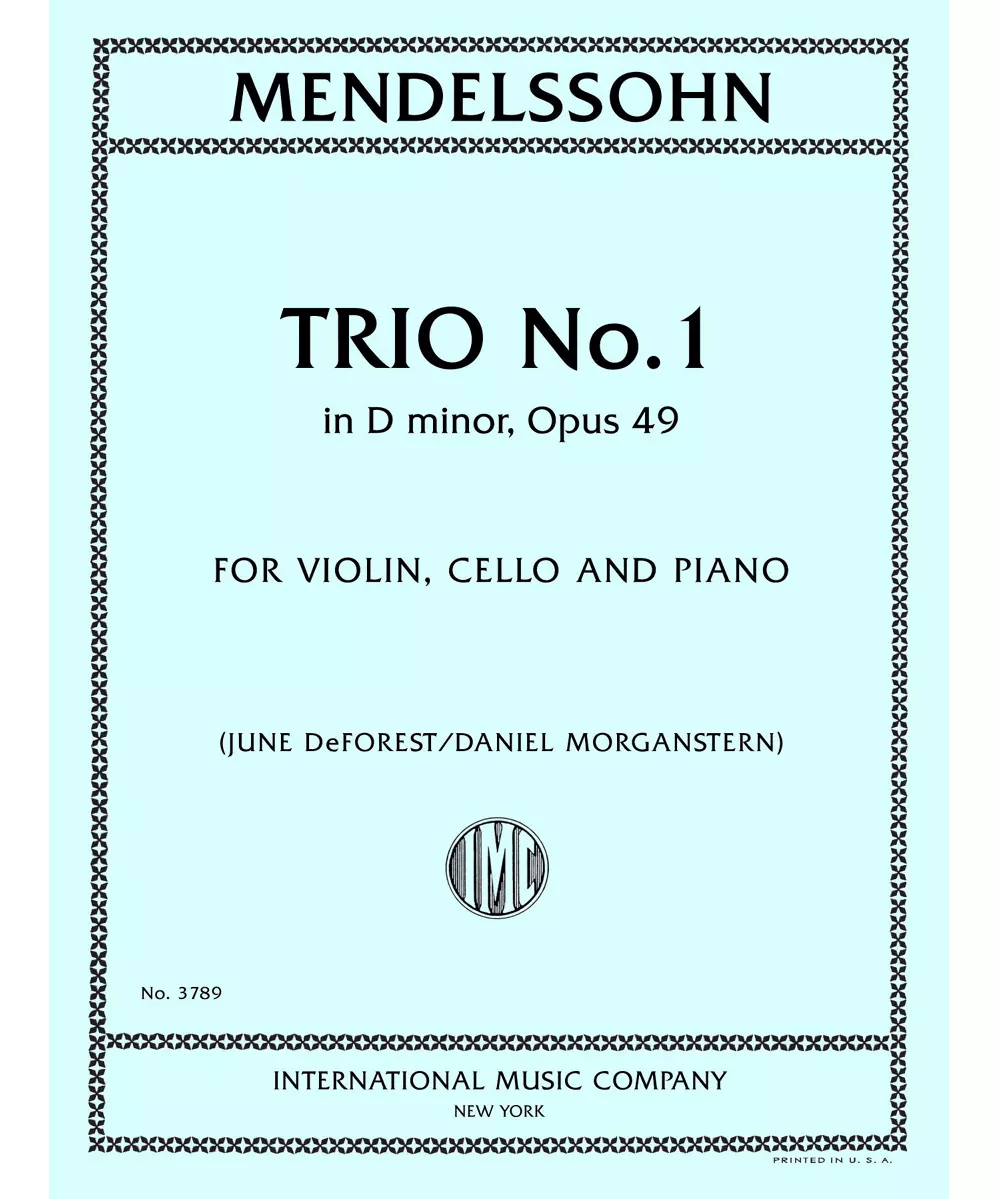 Piano Trio No. 1 in D minor, Op. 49 - Remenyi House of Music