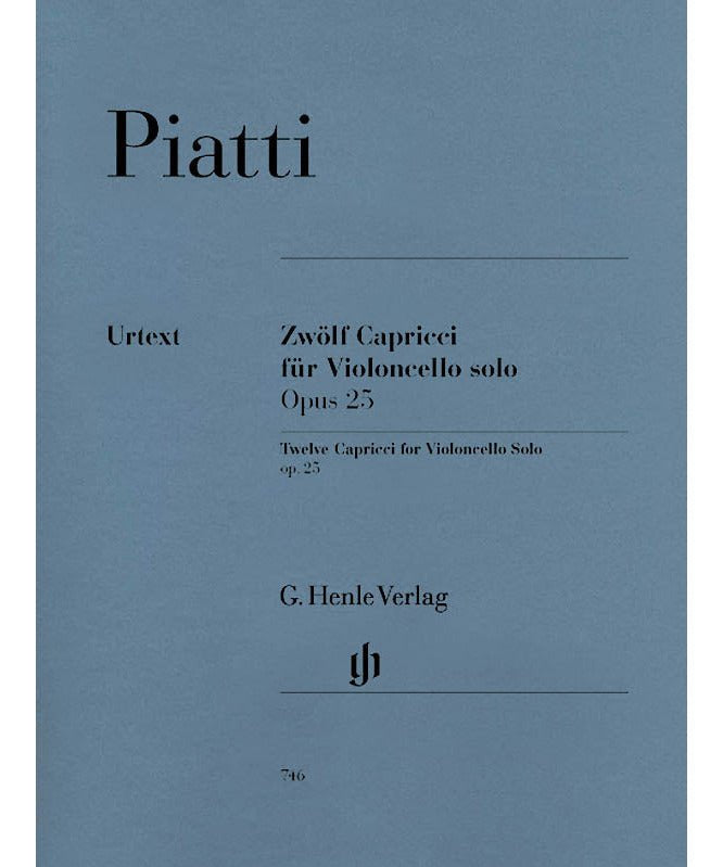 Piatti, A. - 12 Capricci Op. 25 - Remenyi House of Music