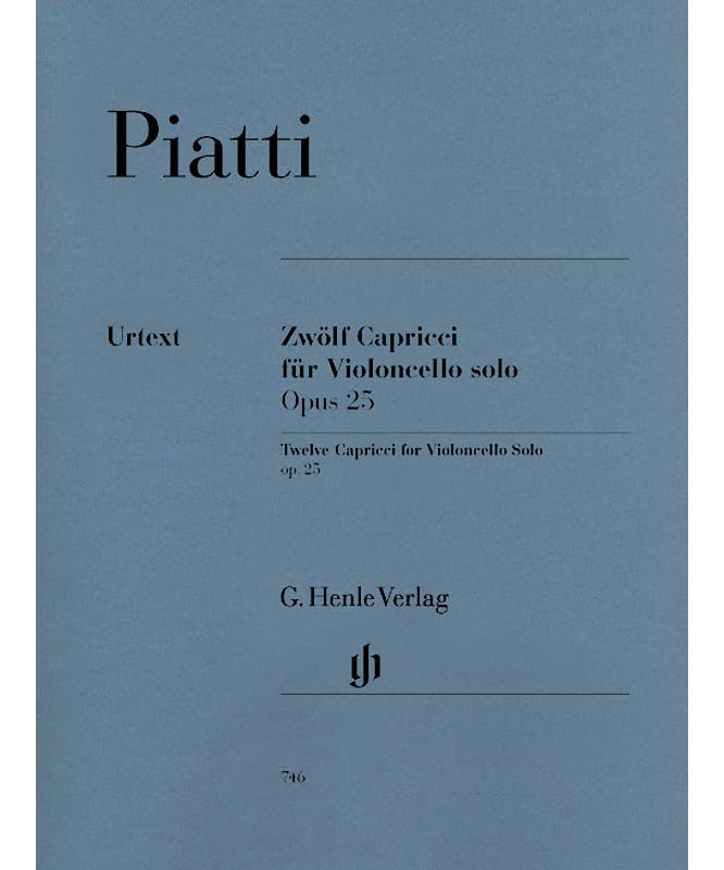 Piatti, A. - 12 Capricci Op. 25 - Remenyi House of Music