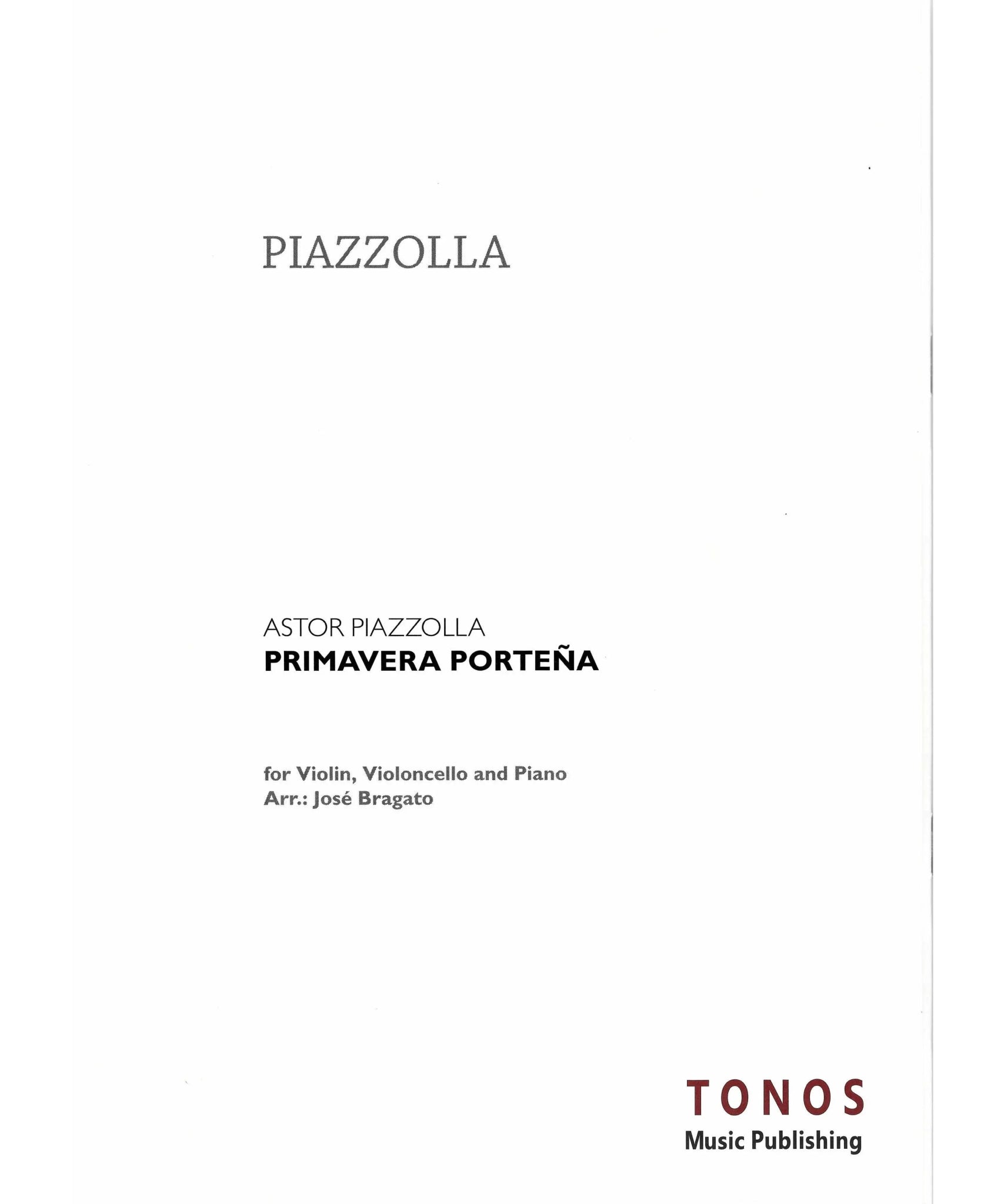 Piazzolla, A. - 4 Estaciones Porteñas - Primavera Porteña - Remenyi House of Music