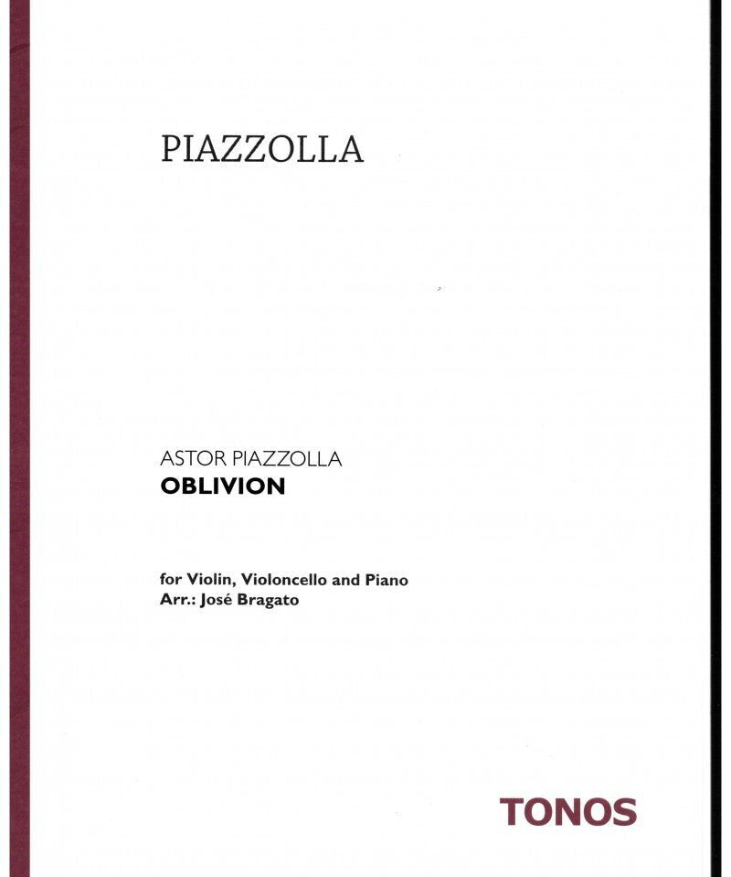 Piazzolla A. - Oblivion - for Violin, Violincello and Piano - Remenyi House of Music