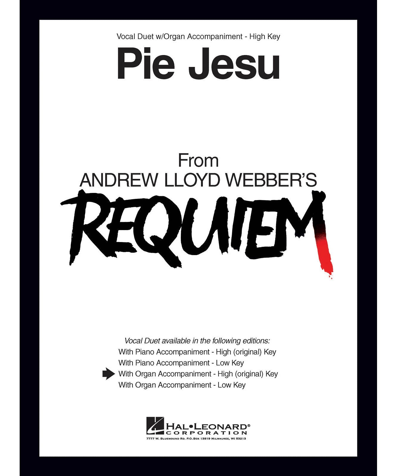 Pie Jesu (from Requiem) for Organ - Remenyi House of Music