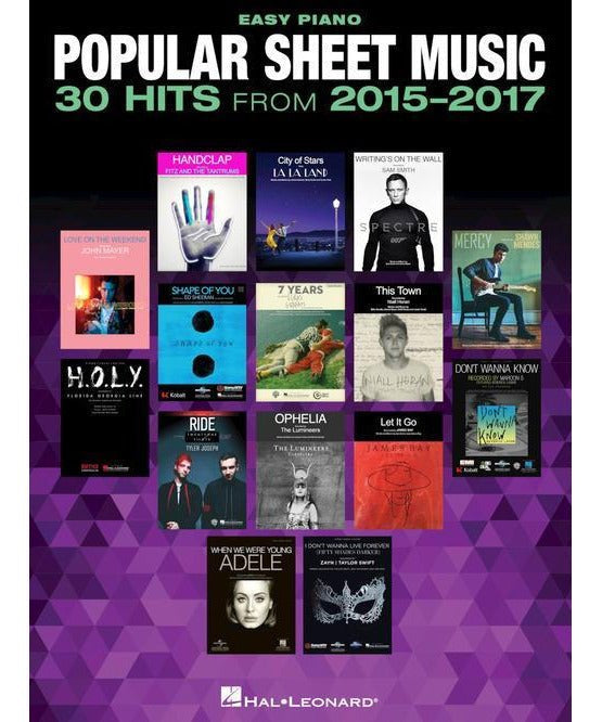 Popular Sheet Music - 30 Hits from 2015 - 2017 - Remenyi House of Music