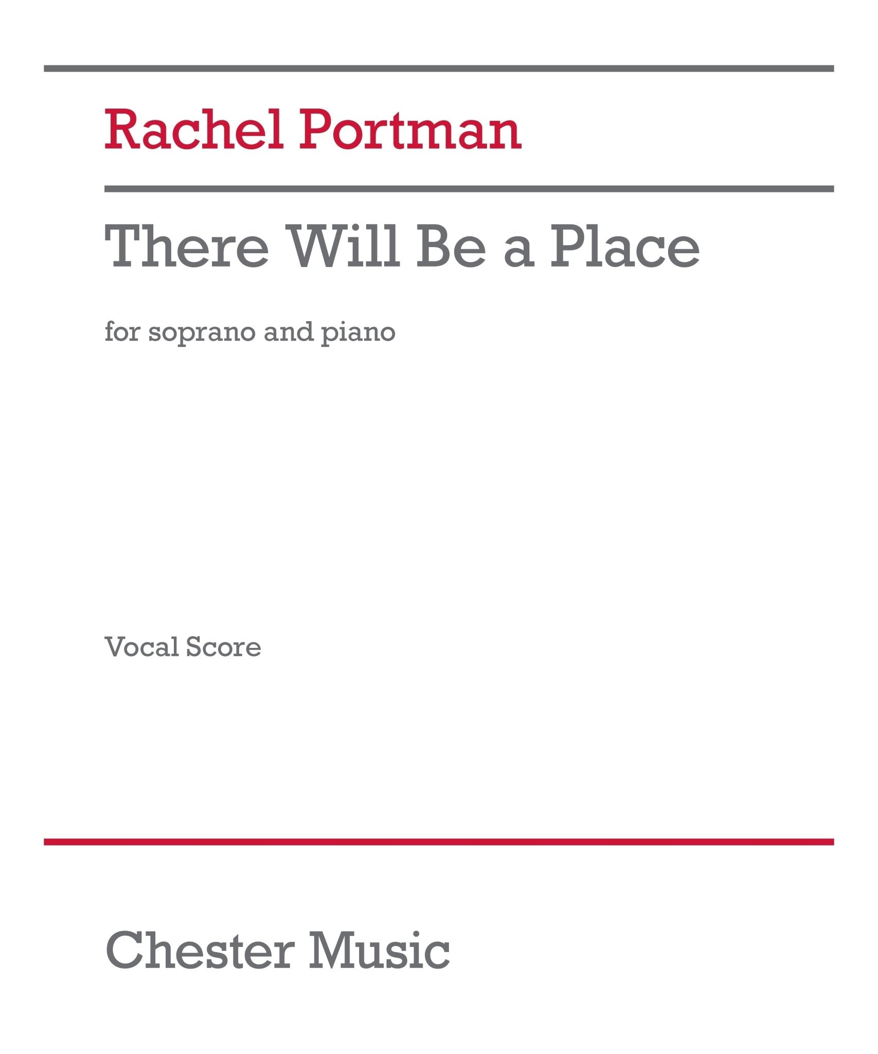 Portman, R. - There Will Be A Place - Remenyi House of Music