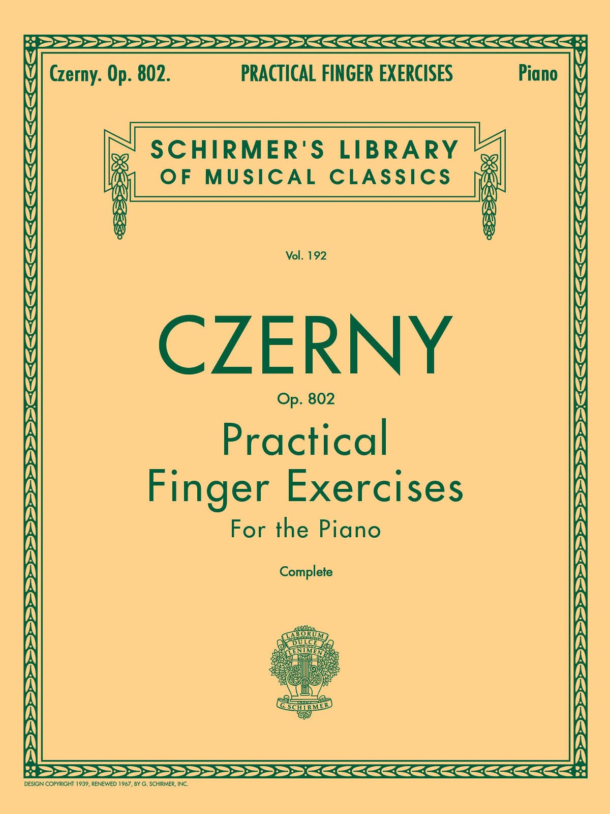 Practical Finger Exercises, Op. 802 (Complete) - Remenyi House of Music