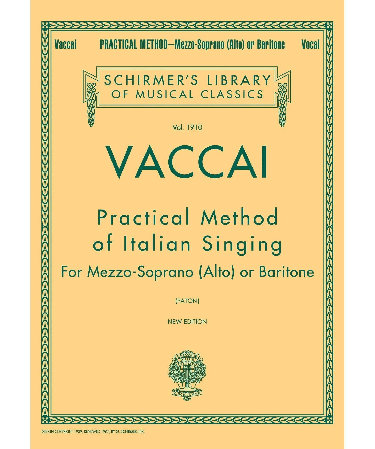 Practical Method of Italian Singing - Remenyi House of Music