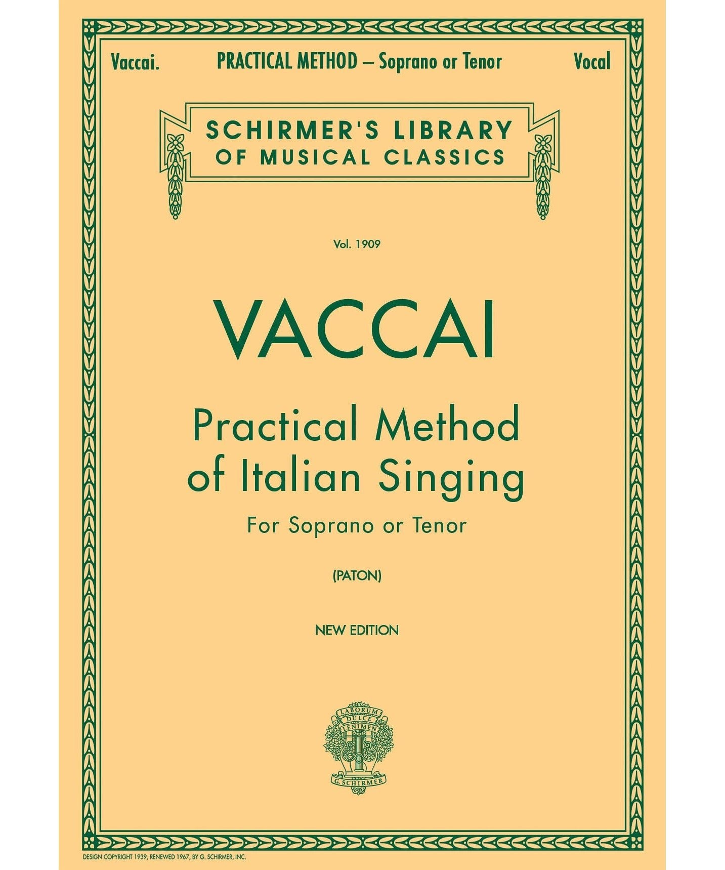 Practical Method of Italian Singing - Remenyi House of Music