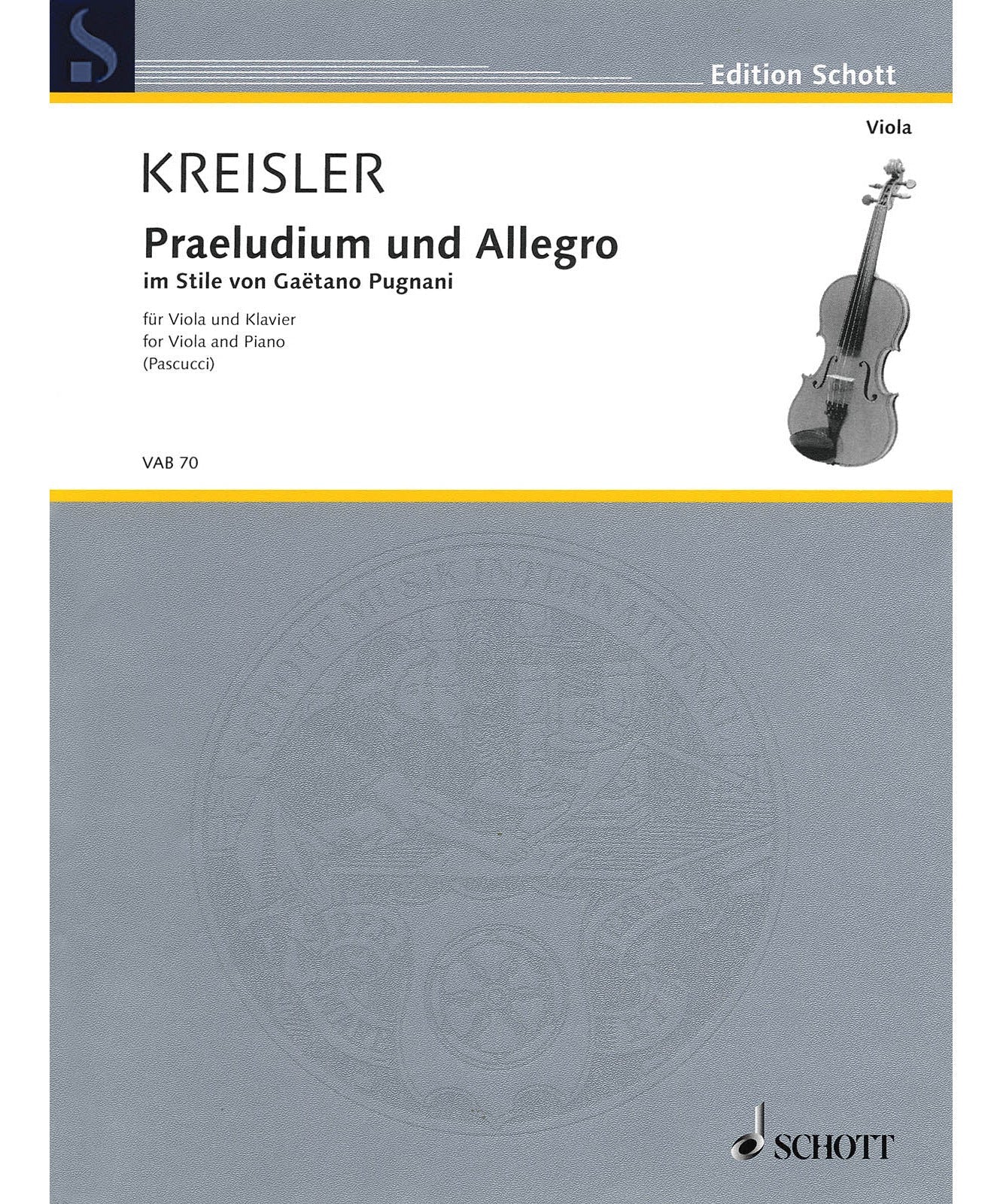 Praeludium und Allegro - Remenyi House of Music