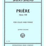 Prière, Opus 158, for Cello and Piano - Remenyi House of Music