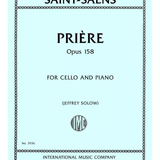 Prière, Opus 158, for Cello and Piano - Remenyi House of Music