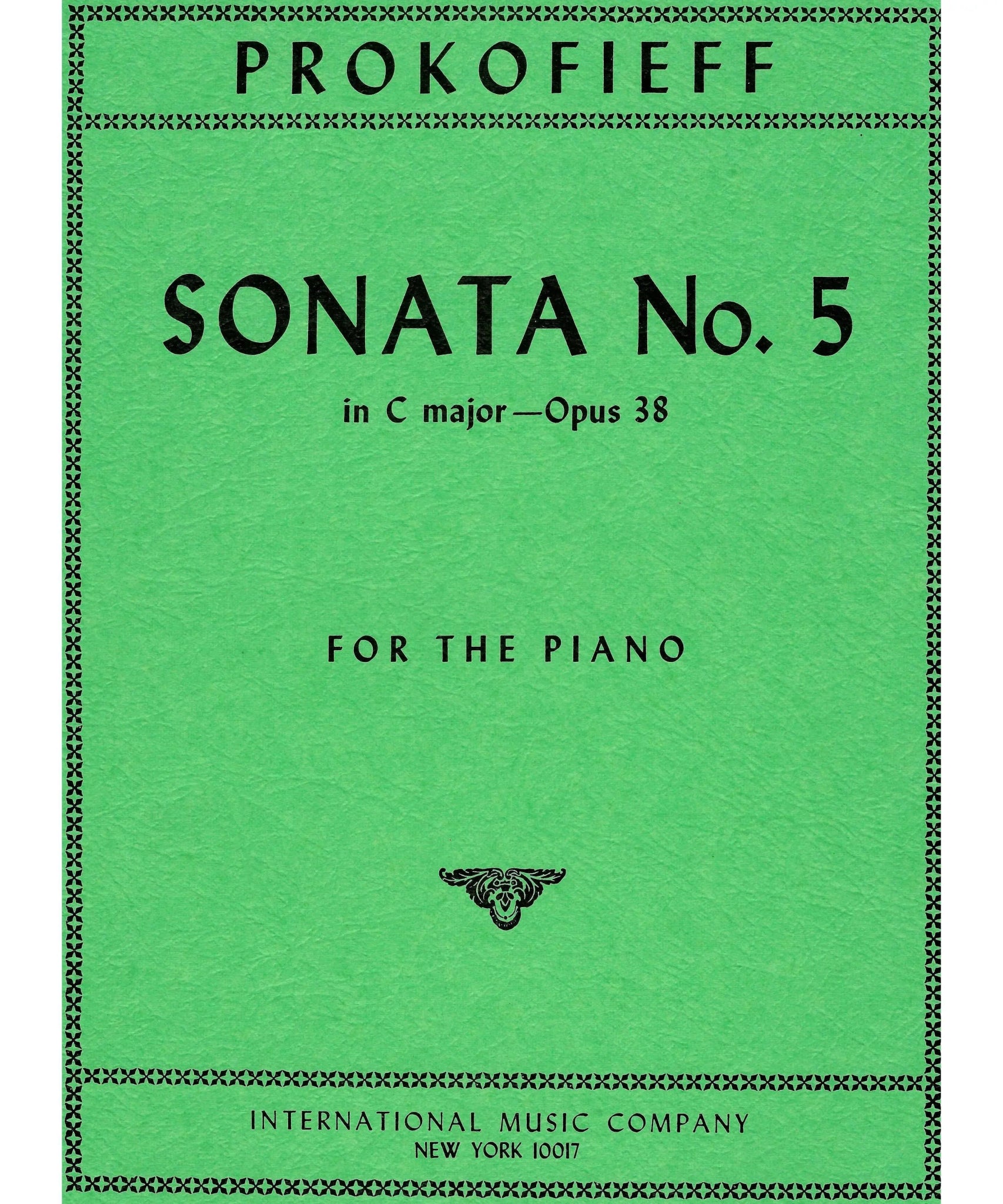 Prokofiev, S. - Piano Sonata 5 in C, Op. 38 - Remenyi House of Music