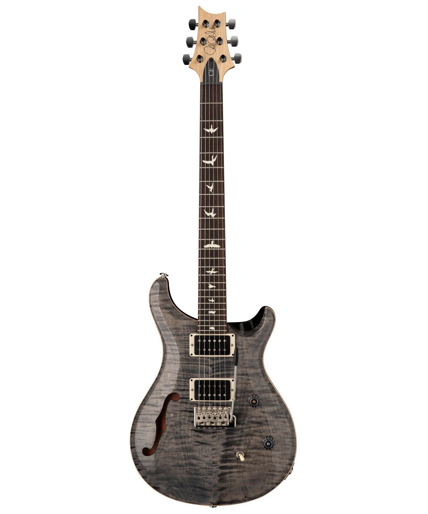 PRS CE 24 Semi - Hollow Electric Guitar - Faded Gray Black - Remenyi House of Music