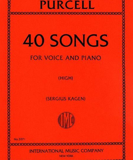 Purcell H. - 40 Songs Complete - High Voice - Remenyi House of Music