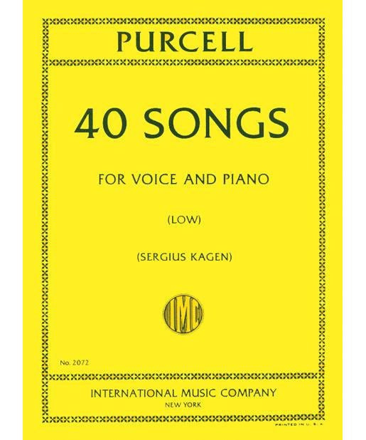 Purcell H. - 40 Songs Complete - Low - Remenyi House of Music