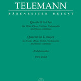 Quartet for Flute, Oboe, Violin, Violoncello and Basso continuo in G major TWV 43:G2 - Remenyi House of Music