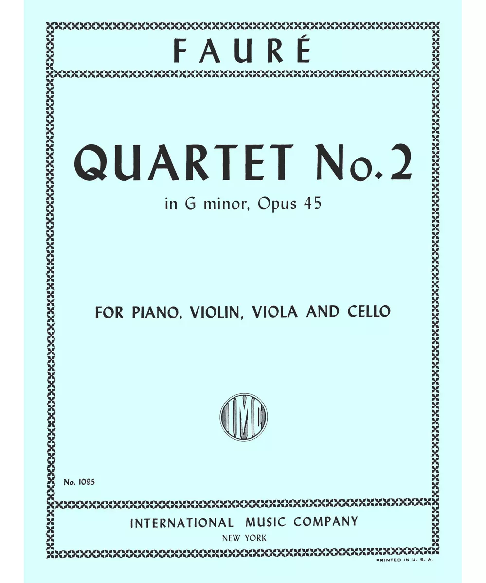 Quartet No. 2 in G minor, Opus 45 - Remenyi House of Music