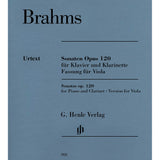 Brahms: Clarinet Sonatas Op. 120 (arranged for viola)