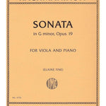 Rachmaninoff S. - Viola Sonata in G, Op. 19 - Remenyi House of Music