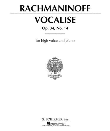 Rachmaninov S. - Vocalise Op 34/14 - Remenyi House of Music