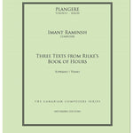Raminsh, I. - 3 Texts from Rilke's Book of Hours - Remenyi House of Music