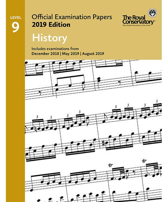 RCM 2019 Official Examination Papers: Level 9 History - Remenyi House of Music