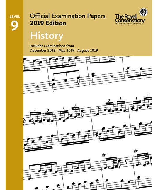 RCM 2019 Official Examination Papers: Level 9 History - Remenyi House of Music