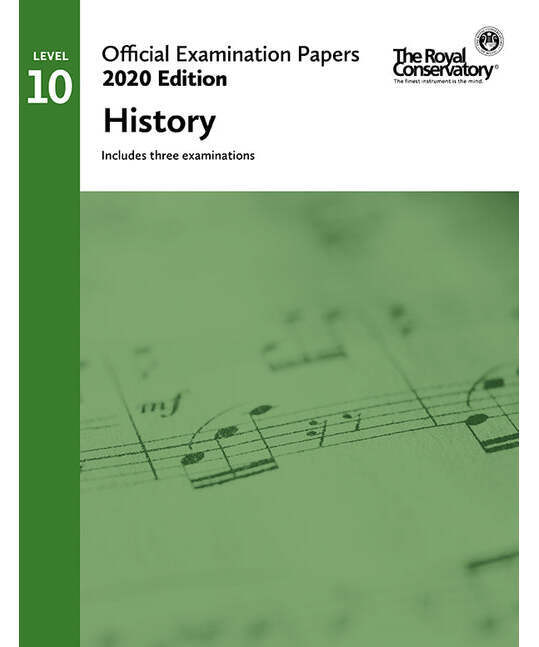 RCM 2020 Official Examination Papers: Level 10 History - Remenyi House of Music