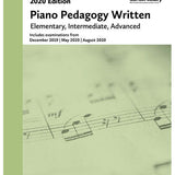 RCM 2020 Official Examination Papers: Piano Pedagogy Written - Remenyi House of Music