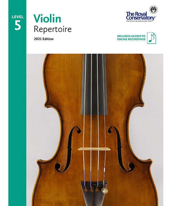 RCM 2021 Violin Repertoire Level 5 (Book & Download) - Remenyi House of Music