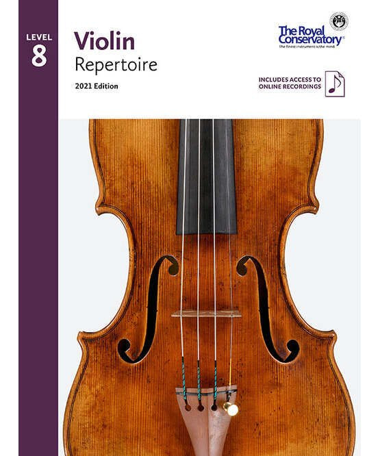 RCM 2021 Violin Repertoire Level 8 (Book & Download) - Remenyi House of Music