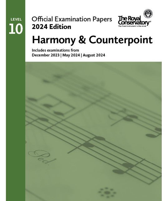 RCM 2024 Official Examination Papers: Level 10 Harmony and Counterpoint - Remenyi House of Music