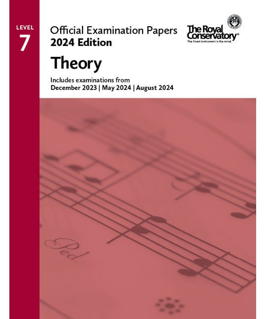 RCM 2024 Official Examination Papers: Level 7 Theory - Remenyi House of Music