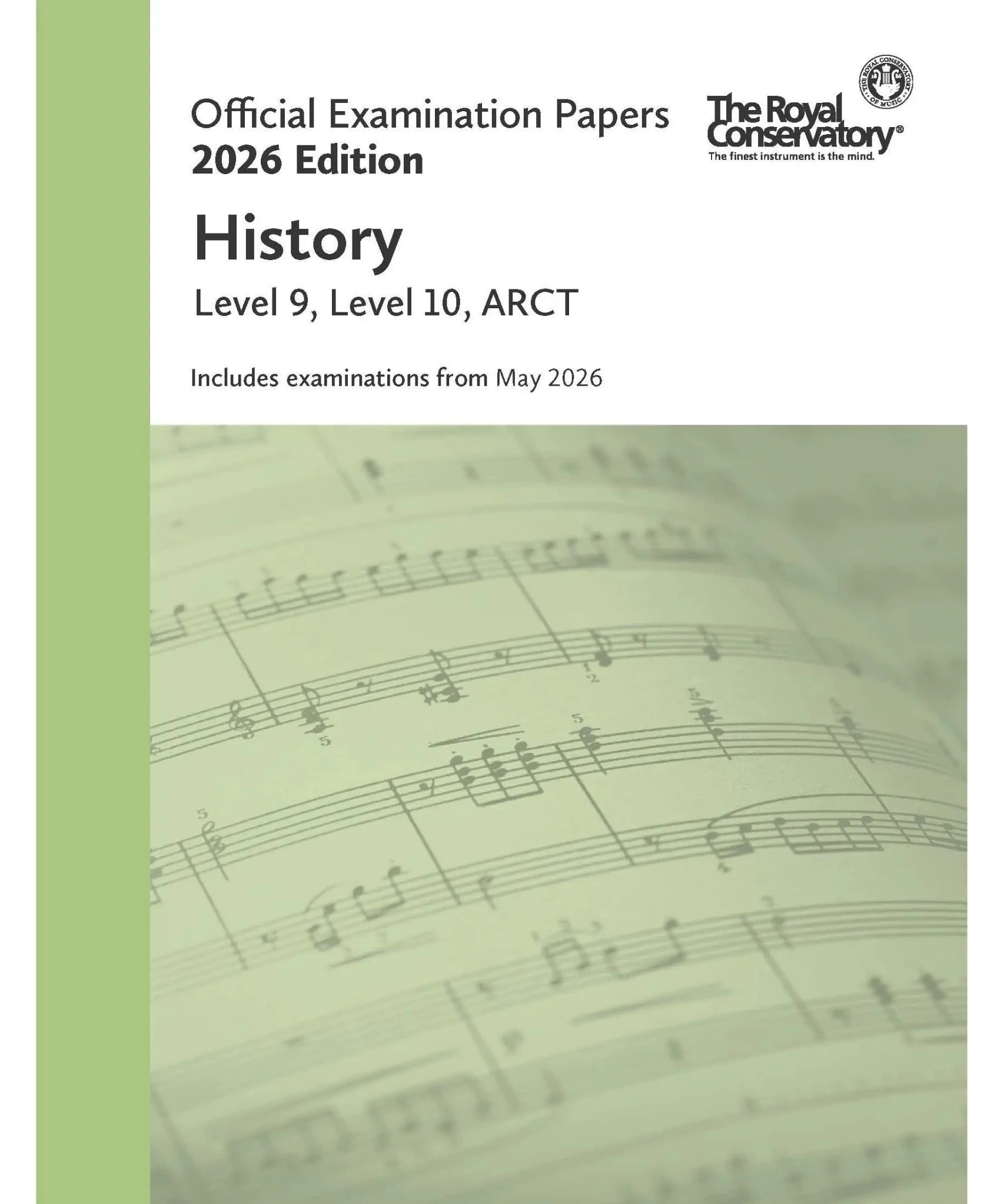 RCM 2026 Official Examination Papers: History (Level 9, Level 10, ARCT) - Remenyi House of Music