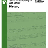 RCM Official Exam Papers: Level 10 History 2018 - Remenyi House of Music