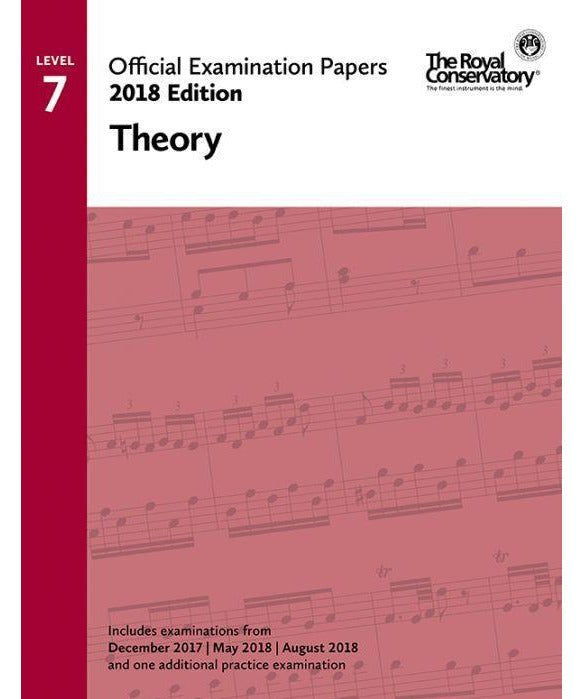 RCM Official Exam Papers: Level 7 Theory 2018 - Remenyi House of Music