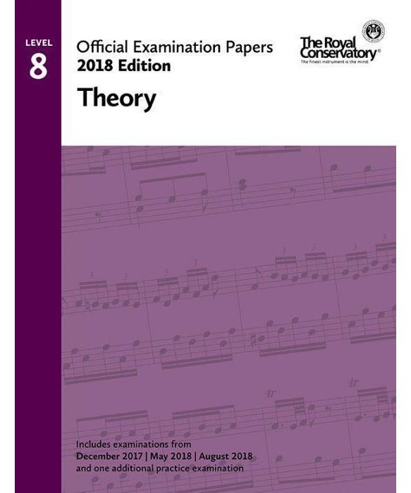 RCM Official Exam Papers: Level 8 Theory 2018 - Remenyi House of Music