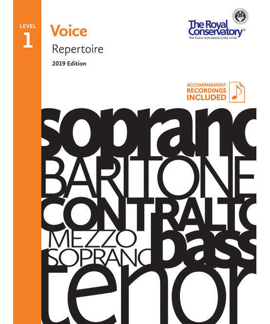 RCM - Voice Repertoire Level 1, 2019 - Remenyi House of Music